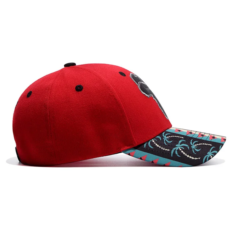 Модная уличная бейсболка полиэстер вышивка красная шляпа Bone Gorras Beisbol