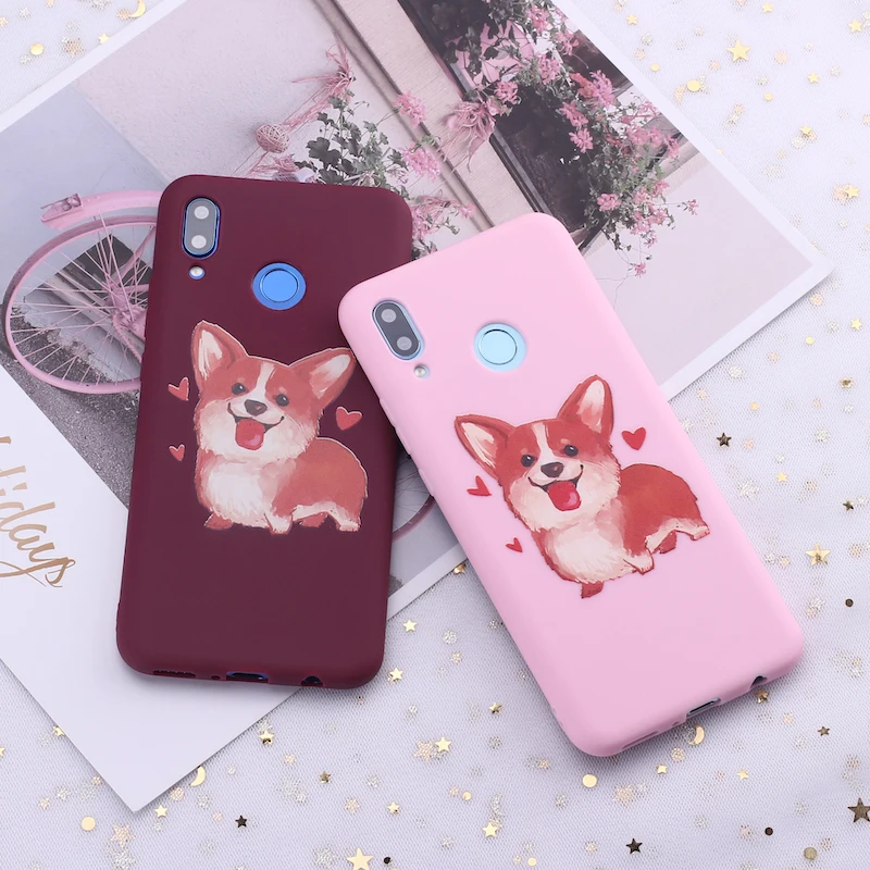 Силиконовый чехол для телефона Xiaomi Mi Redmi Note 5 6 7 8 9 10 lite Pro Plus корги Хаски щенков