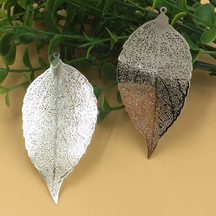 Rhodium SEA MEW 10 шт. 78*38 мм медный лист филигранный лист кулон 7 цветов Позолоченные разъемы DIY аксессуары для изготовления ювелирных изделий - Цвет: Rhodium