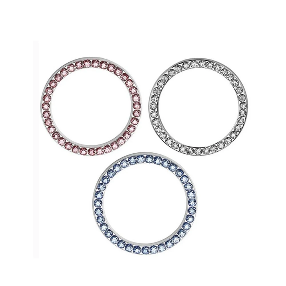 Автомобильный Кристалл Rhinestone кольцо авто двигатель старт стоп декоративное