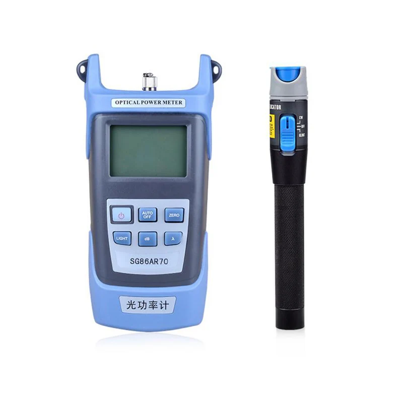 2 In 1 FTTH Fiber Optic Tool Kit with Optical Power Meter and metal 1MW Visual Fault Locator 1-5KM VFL Use Ftth | Мобильные телефоны