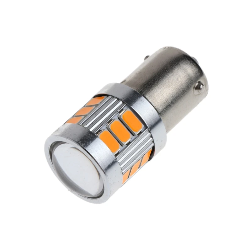Янтарная Светодиодная лампа указателя поворота сигнала стоп DC 12V 18 SMD BAU15S 5730