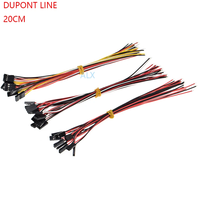 10 шт. 20 см одноголовочный разъем Dupont Line с кабельным перемычком штекер 2 54 мм шаг