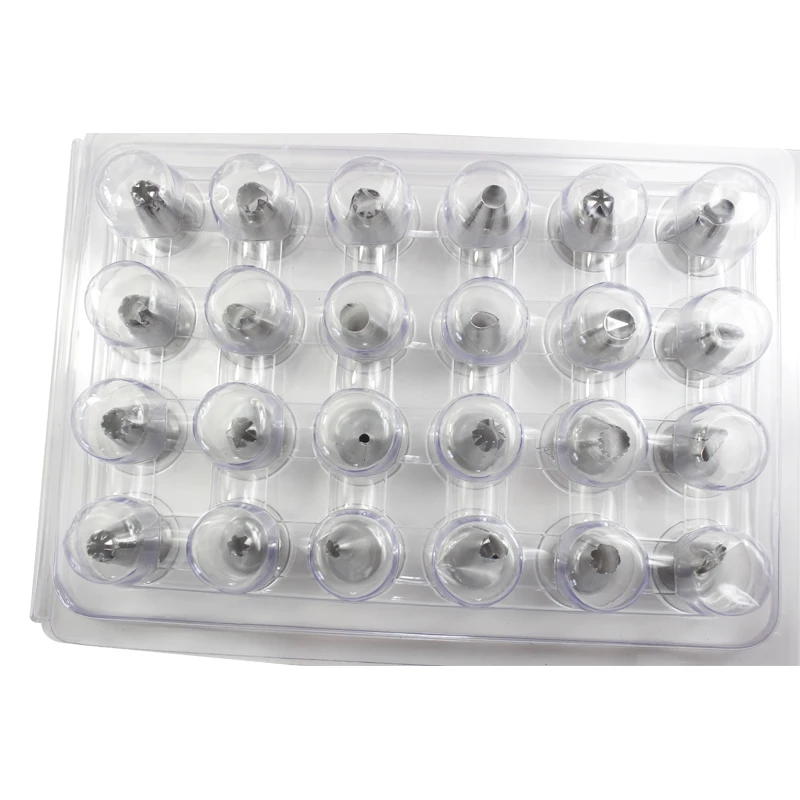 Кондитерские насадки из нержавеющей стали 24 шт./компл.|gift gifts|gift toolgift decoration |