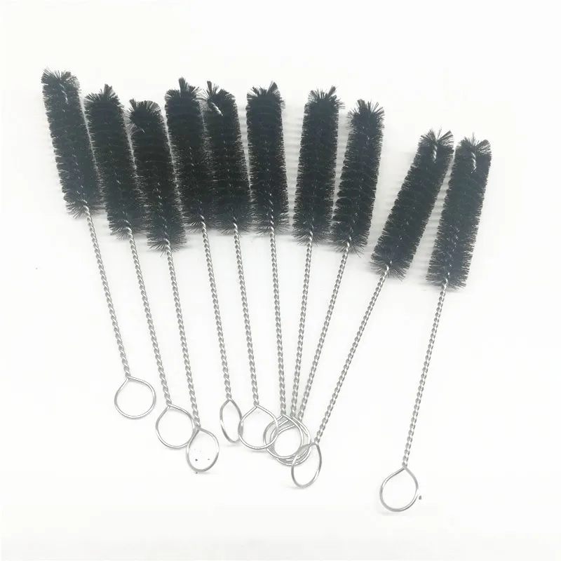 10pcs brush 1 натуральный розовый кварц кристалл курительная трубка с одной щеткой - Цвет: 10pcs brush