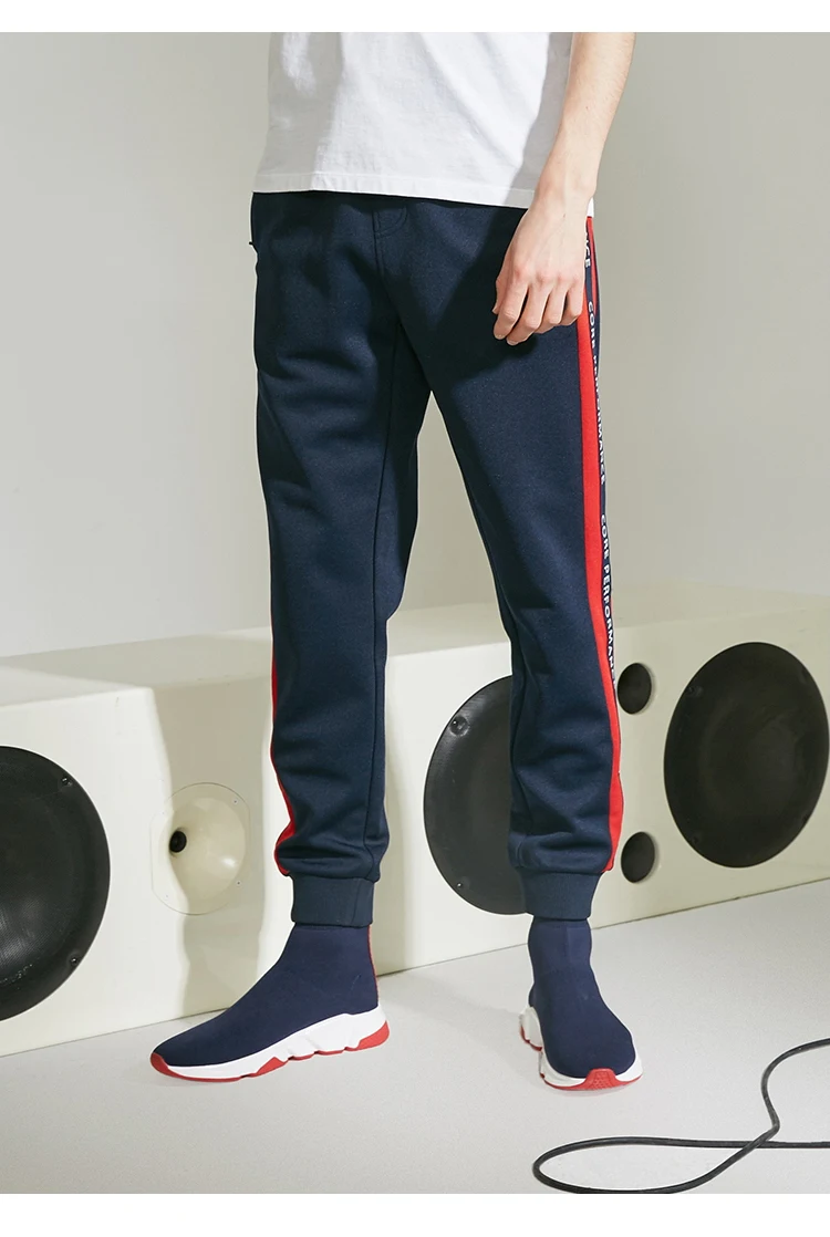 JackJones, мужские Стрейчевые спортивные штаны с буквенным принтом, штаны для бега, Мужская одежда,, новинка 219114532