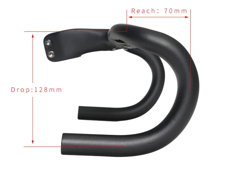 Матовый UD углеродное волокно руль велосипеда изогнутый бар встроенный вынос