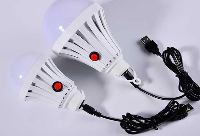 Светодиодный аварийный светильник перезаряжаемый от USB 7 Вт/9 Вт/12 Вт портативный