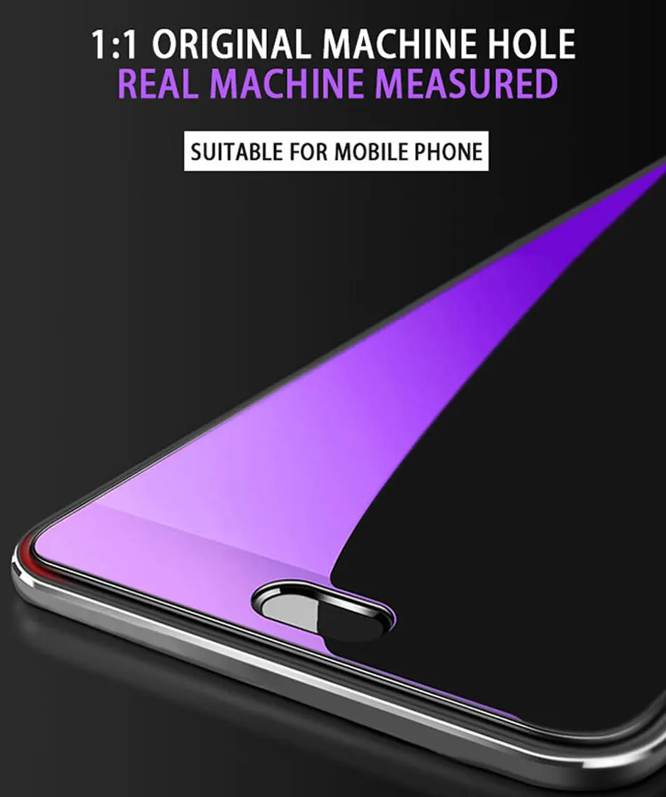5 шт./лот 9H закаленное стекло для Xiaomi Redmi 6A S2 6 Pro Plus 5A 4X 4A Note 4 защита экрана от синего