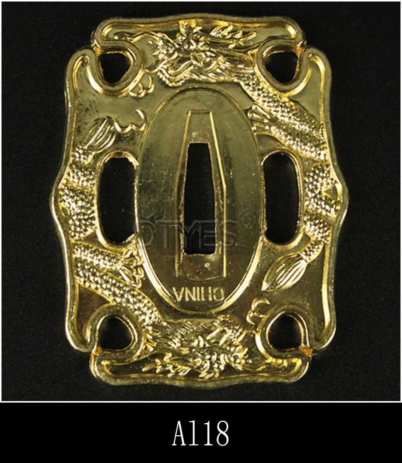 Сплав японские аксессуары для мечей Tsuba Красивая защита для катаны вакизаши Танто 3,2 см ширина(около хабаки) лезвие Al01-Al32