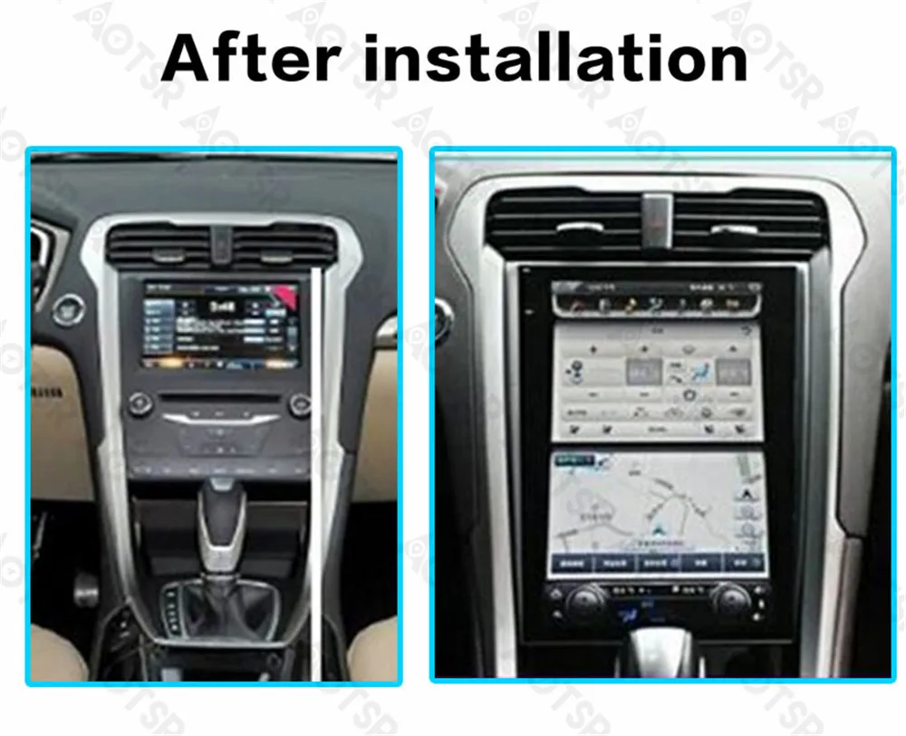 Aotsr 12 1 &quotIPS Tesla Style Android 6 0 без DVD-плеера GPS-навигация для FORD Mondeo Fusion MK5 2013 + стерео блок