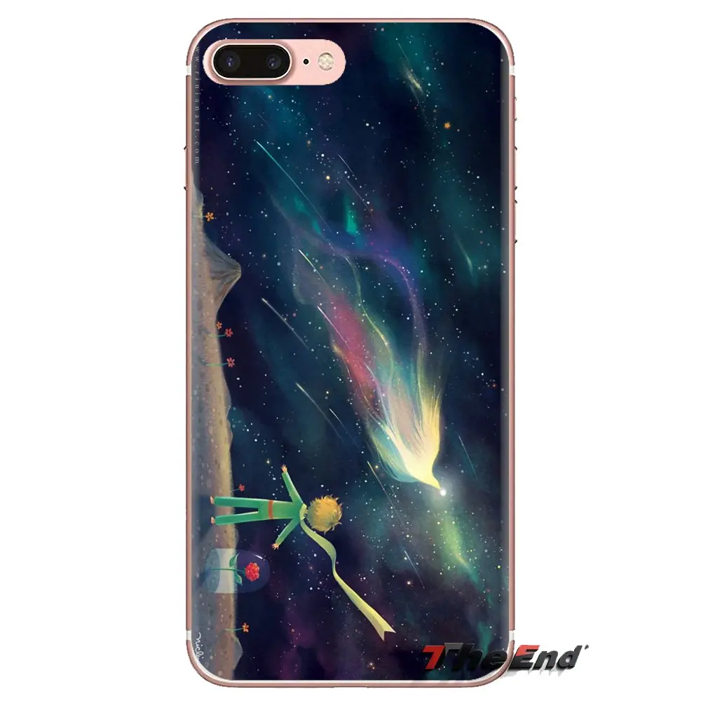 Soft Transparent Covers For Samsung Galaxy A3 A5 A7 A9 A8 Star A6 Plus 2018 2015 2016 2017 The Little Prince Night Planet France |