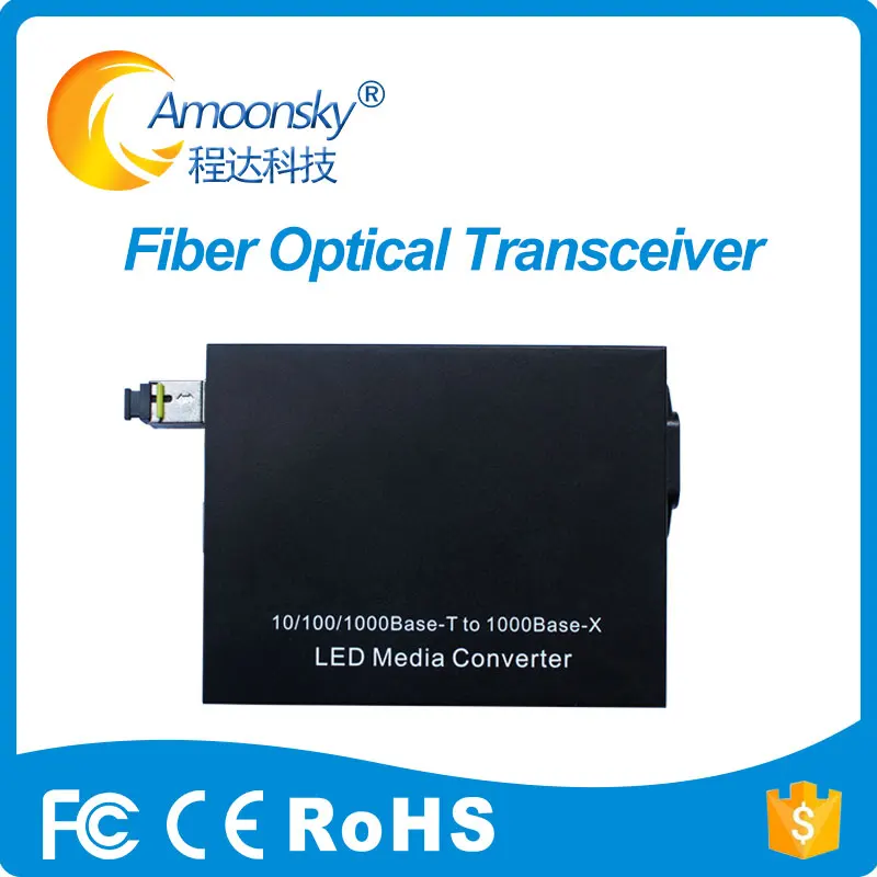 

Amoonsky SC801 1.25G fiber media converter gigabit ethernet media converter fiber converter fiber optical transceiver 1 pair