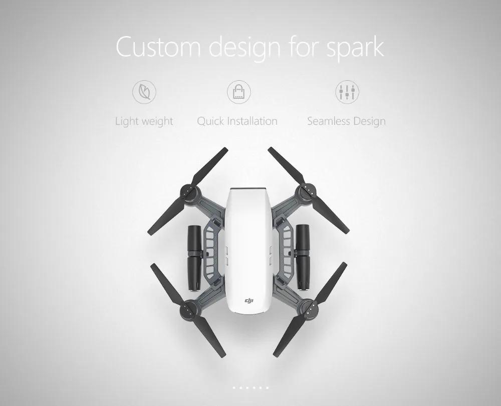PGYTECH интимные аксессуары для DJI Spark держатель пропеллера/Шасси стояки/посадка Pad/пропеллеры гвардии/держатель пульта дистанционного управления