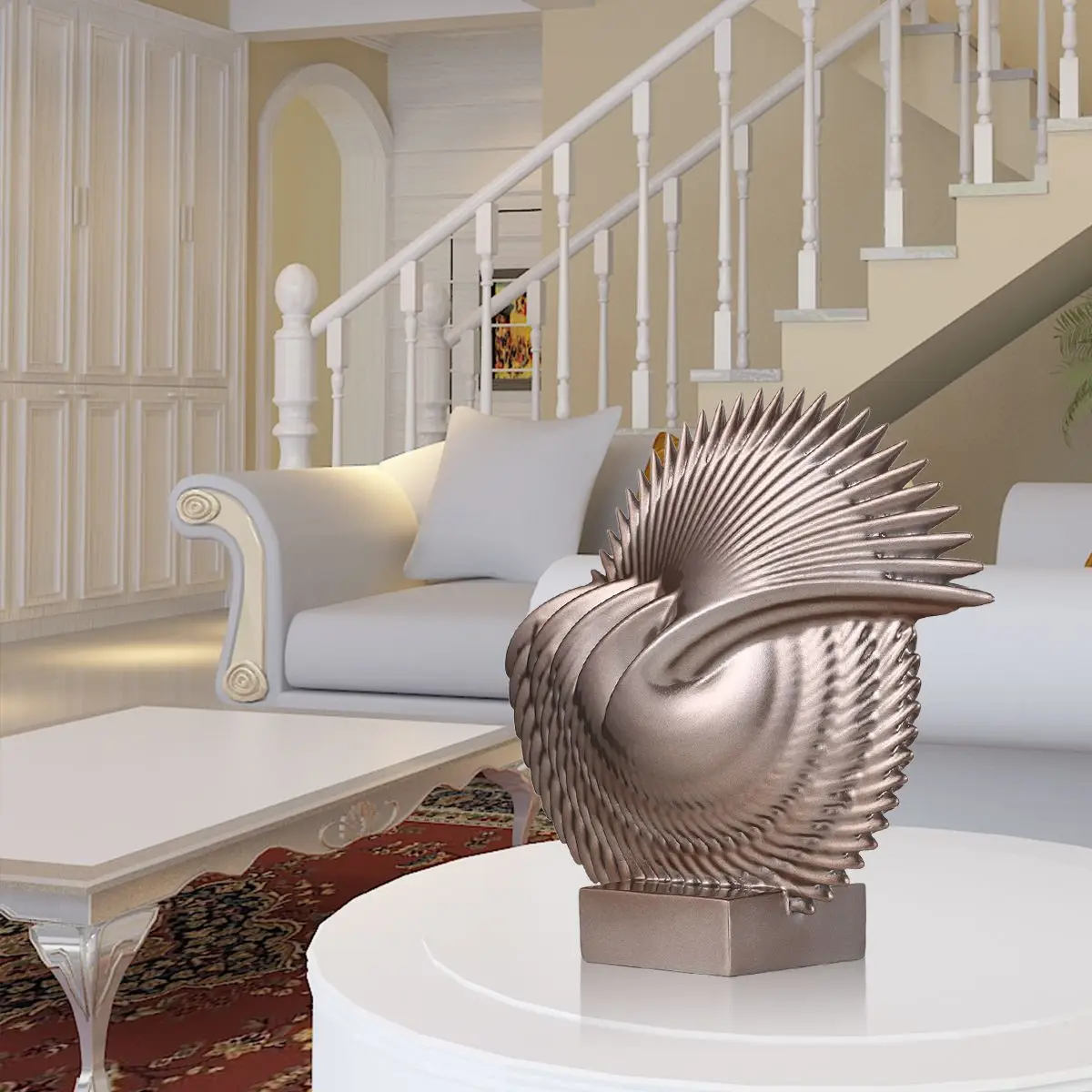 Tooarts листья стекловолокна скульптура украшение дома оригинальный дизайн