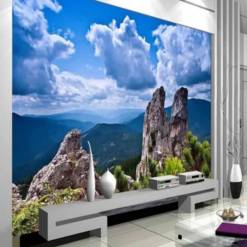 

beibehang Large custom wallpapers landscape paintings TV background wall paintings living room bedroom decoration