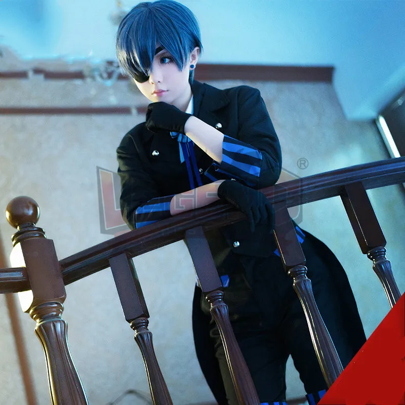 Cospalylegend аниме черный Bulter Book of the Atlantic Ciel Phantomhive карнавальный костюм наряд с