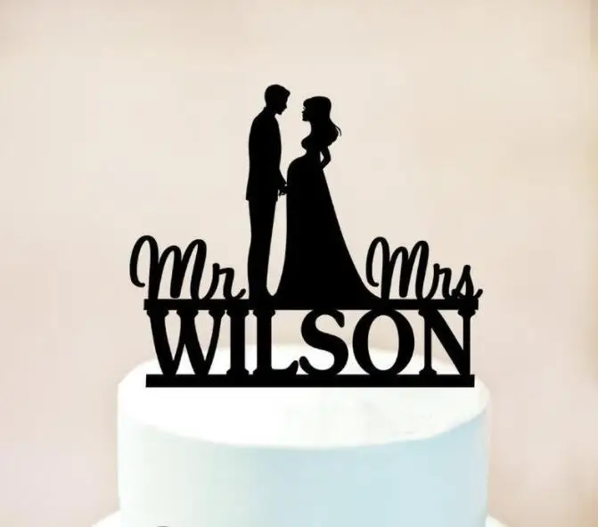 

Pregnant Wedding Cake topper Pregnant bride Cake topper Funny Wedding Cake topper Bride groom silhouette Pregnant Cake topper