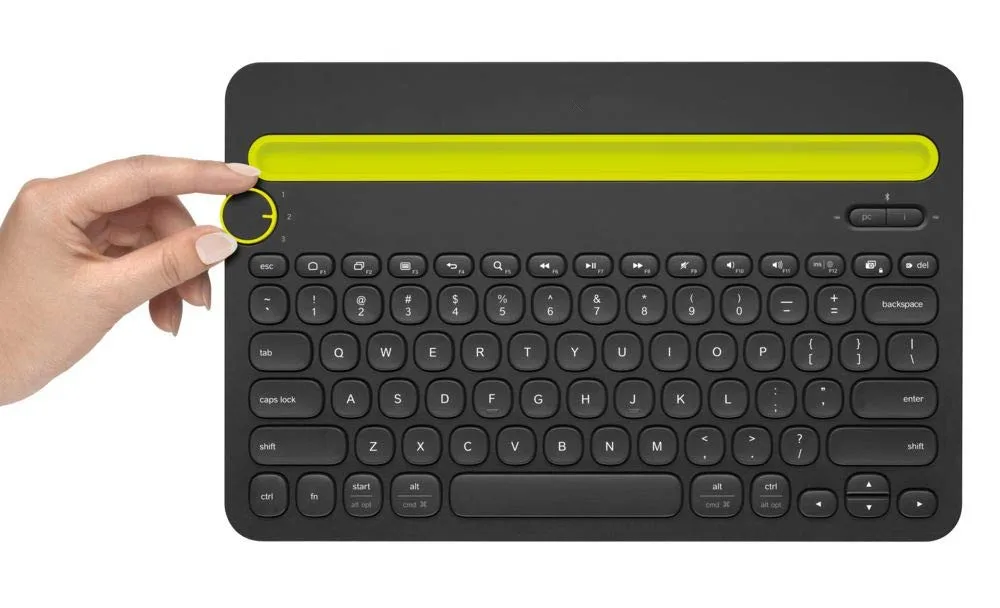 Беспроводная клавиатура Fanshu K480 с Bluetooth и несколькими устройствами для ПК Windows Mac