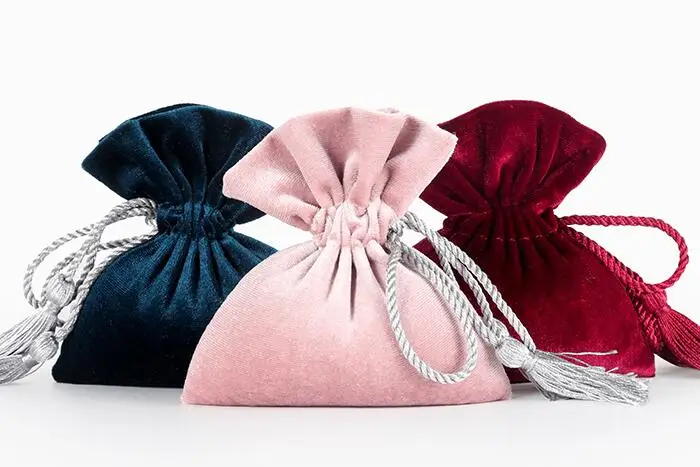 Мягкие бархатные мешочки на шнурке 12 х14 см|drawstring velvet pouch|velvet pouchvelvet drawstring pouch |