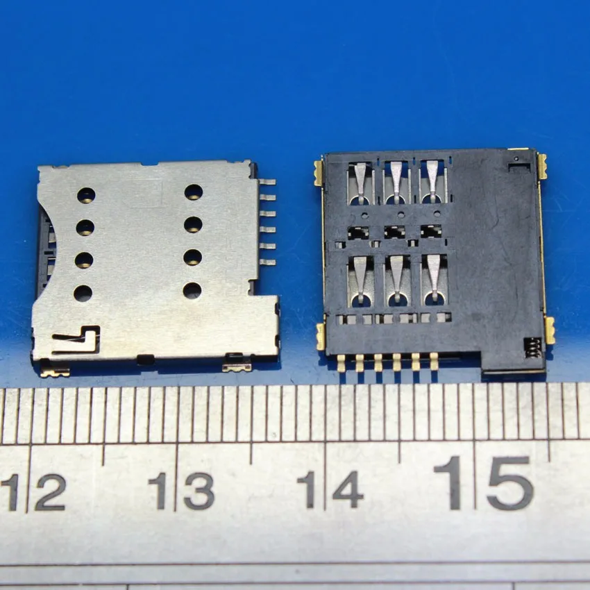 Cltgxdd 10 шт./лот самонажимающийся слот для sim карты Micro SIM держатель карт