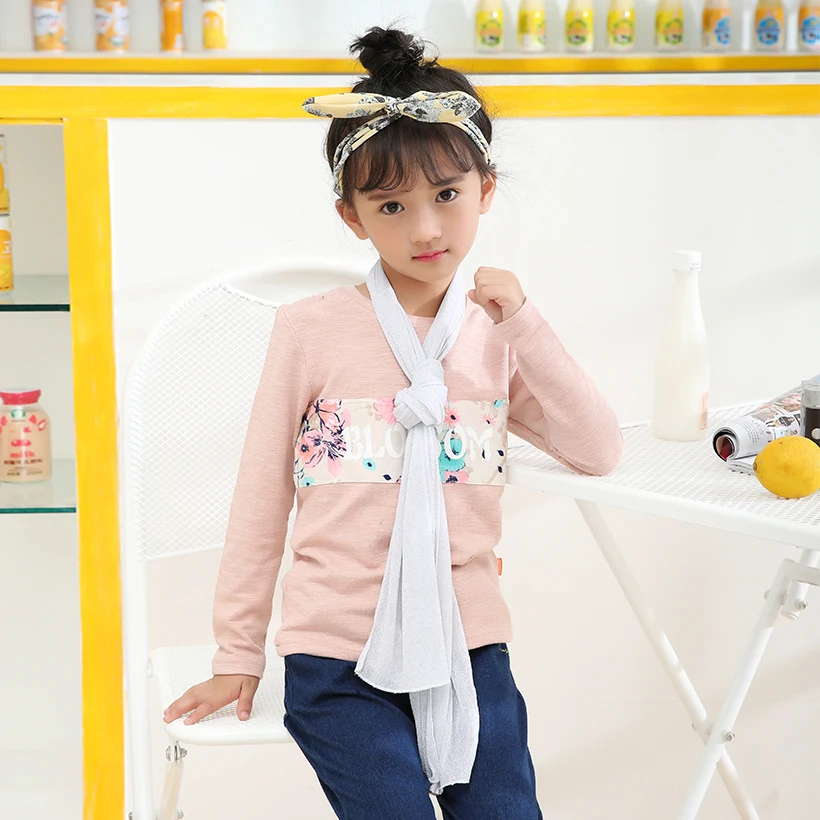 Детская одежда шарф женские зимние и осенние шарфы однотонный из вуали бренд