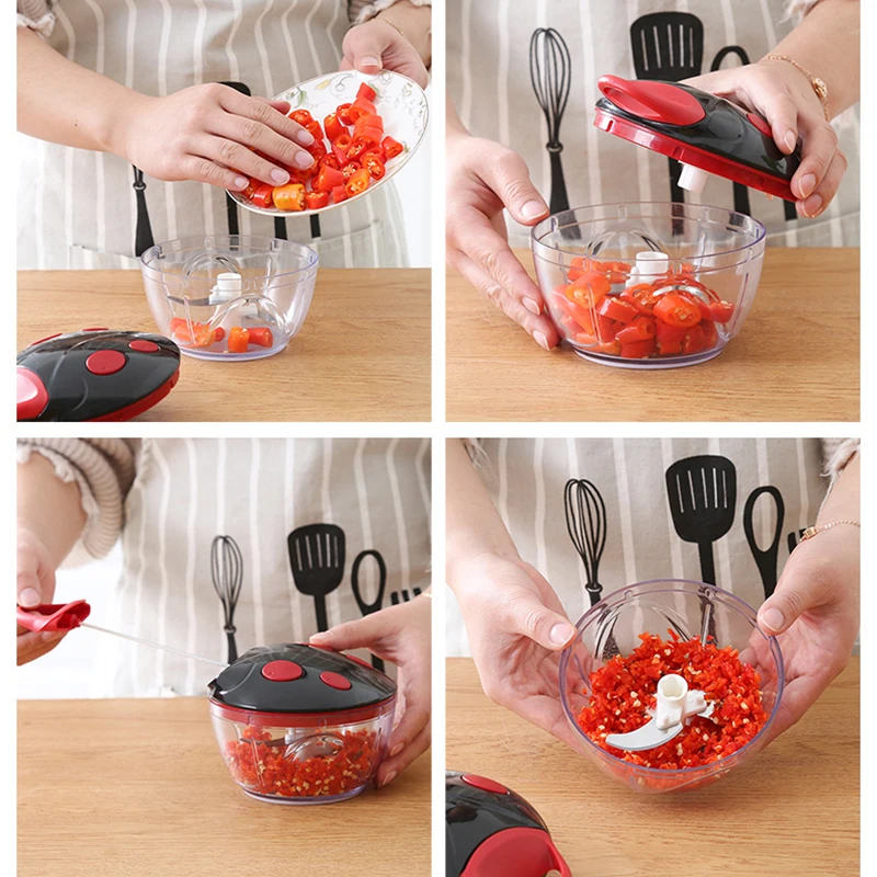 Многофункциональная овощерезка QuickDone ручной измельчитель для мяса с лезвием из