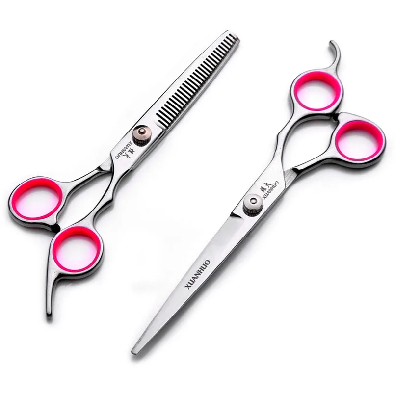 Professional Dog Pet Grooming Scissors Straight Thinning Curved Shears Cat for Groomer Hair Cutting 6/6.5/7 Inch Scissoors|Расчески для