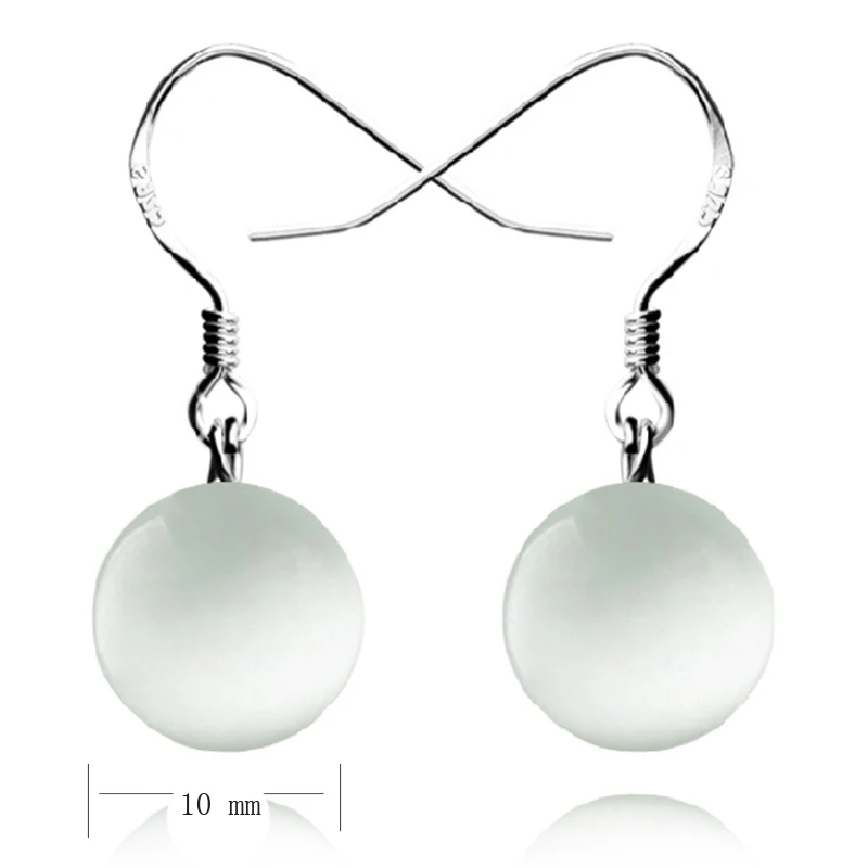 925 Sterling Silver Womens Opals Jewerly Sets Of Wedding With Pendant + 45mm Chain+ Stud Earrings | Украшения и аксессуары