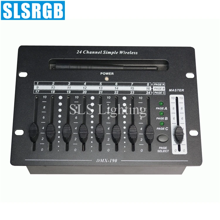 SLS-1346 24CH простой dmx 512 с беспроводной консолью для сцсветильник 24-канальная