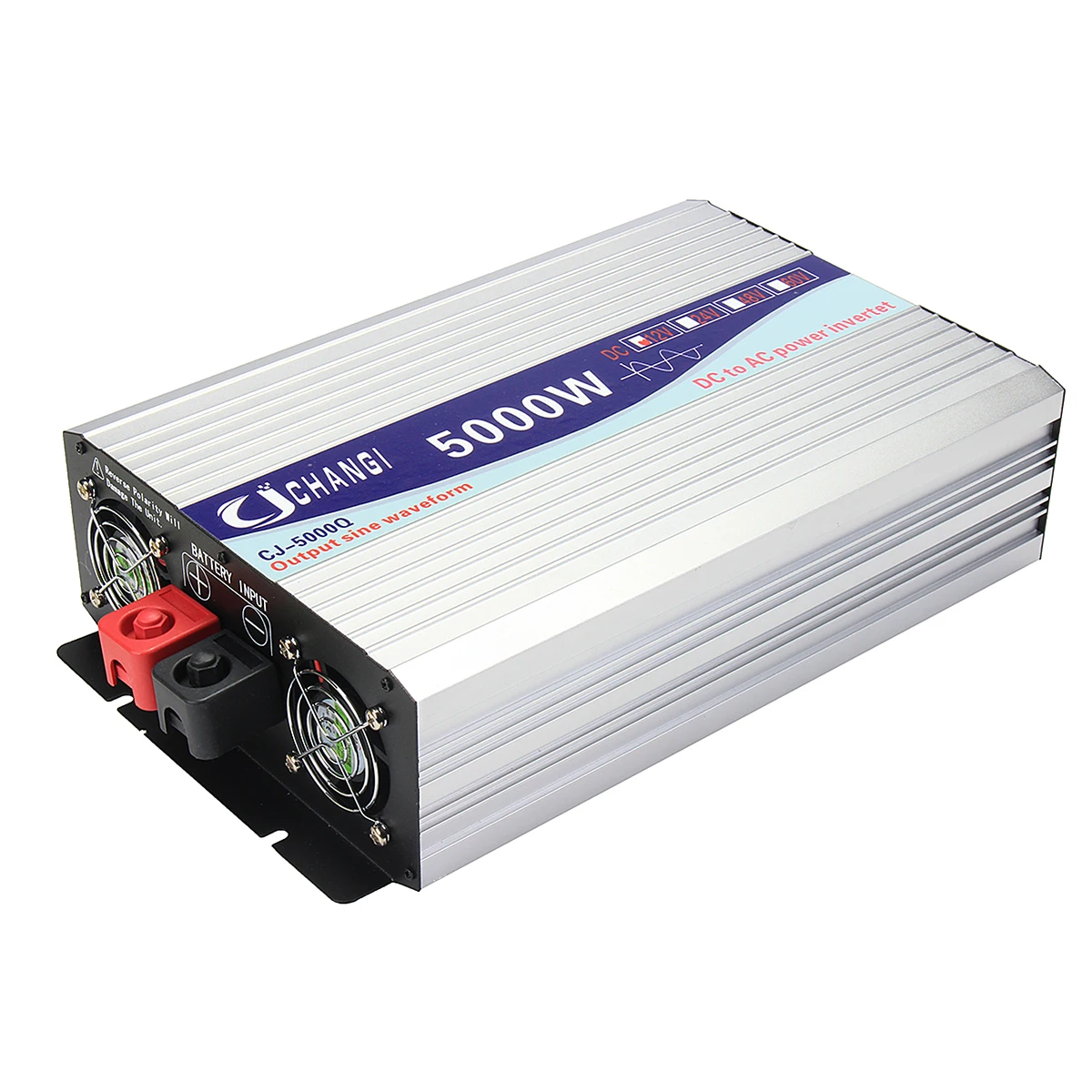 12V 5000W Интеллектуальный экран чистая Синусоидальная волна инвертор DC12V DC24V к AC220V 3000 Вт-6000 Вт преобразователь с ЖК-дисплеем - Цвет: 12V 5000W