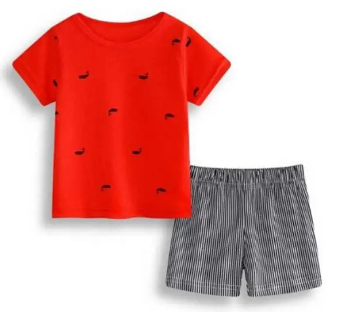 style 13 Комплекты одежды для новорожденных Костюм для маленьких мальчиков с синим Китом футболка для 6, 9, 12, 18, 24 месяцев клетчатые шорты комплекты со штанами летние хлопковые комплекты - Цвет: style 13