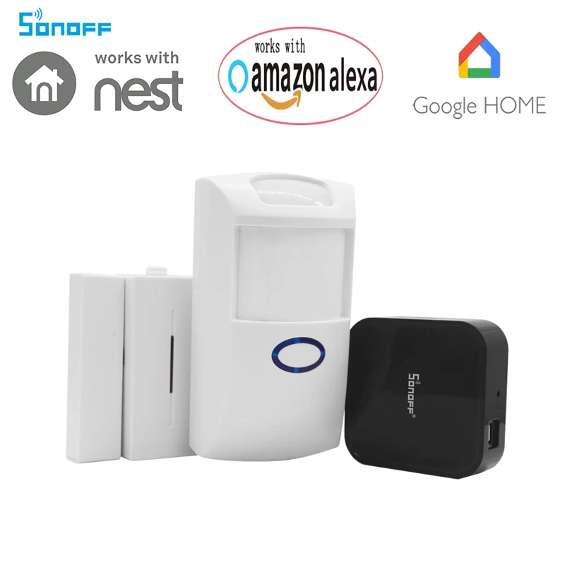 Sonoff RF Brigde Wi Fi 433 мГц Беспроводной преобразователь сигнала ПИР 2 Сенсор/DW1 умный дом