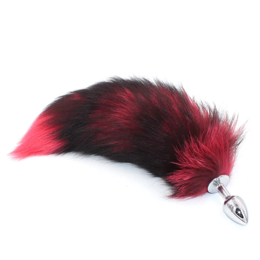 Анальная пробка с лисьим хвостом металлическая для мужчин и женщин мужские