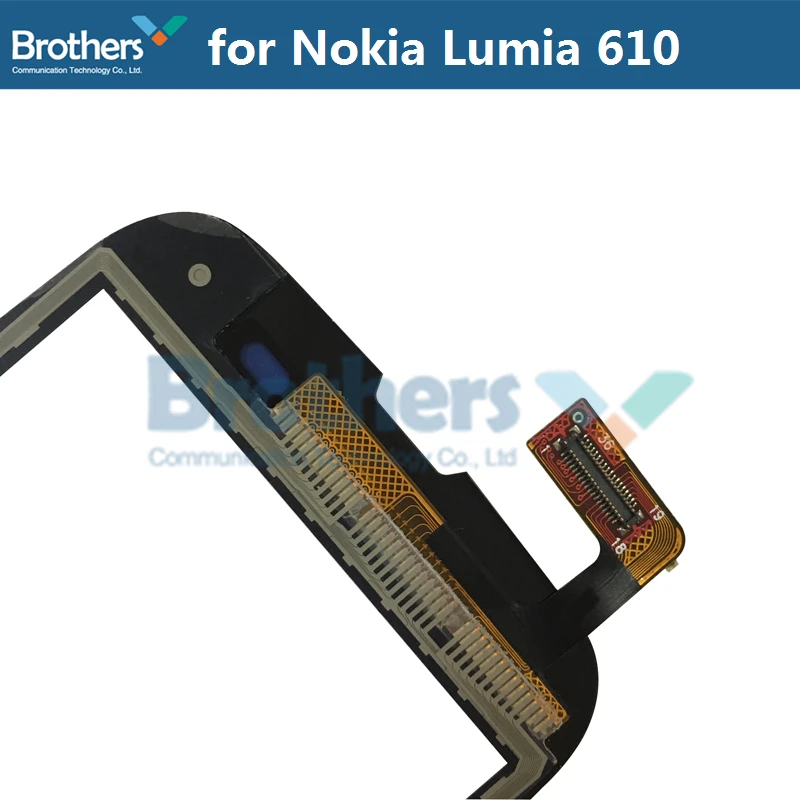 Оригинальный сенсорный экран дигитайзер для Nokia Lumia 610 Переднее стекло объектив
