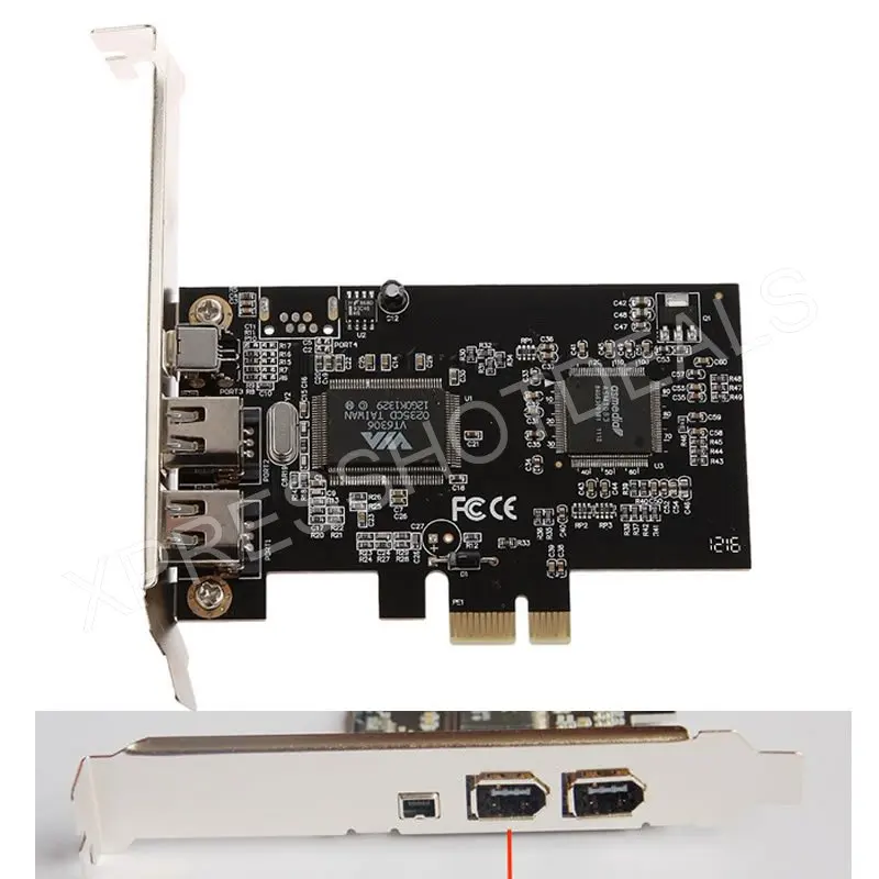 Плата контроллера PCI Express PCI-E FireWire 1394a IEEE1394 | Компьютеры и офис