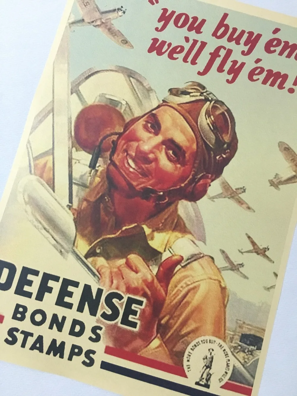 Защитные облигации марки купить войны Win США ВВС WW2 арт постер декоративная стена