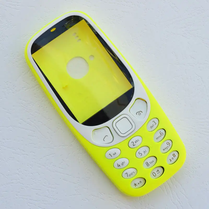 BINYEAE полный корпус для Nokia 3310 лицевая рамка крышка батареи чехол с клавиатурой