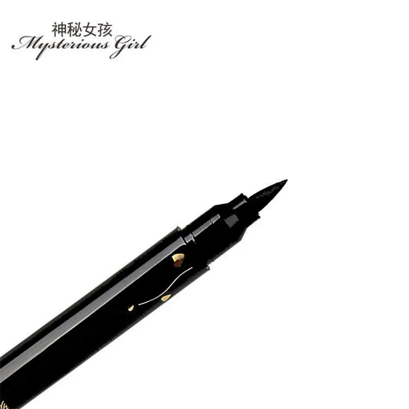

New Brand Pentagram pattern Eyes Liner Liquid Make Up Pencil Waterproof Black Double-ended Makeup