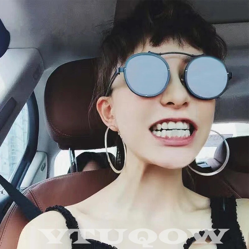 Мужские и женские солнцезащитные очки gafas ray bann винтажные круглые в готическом