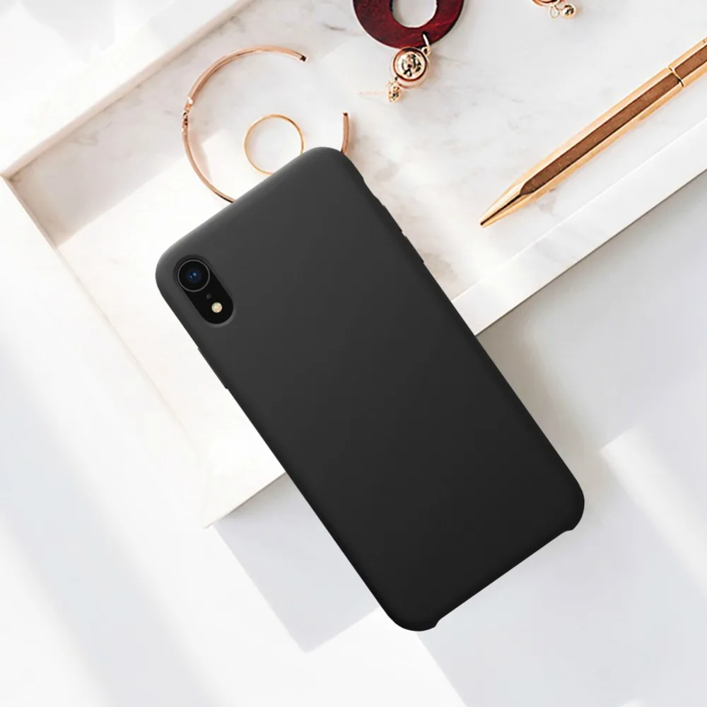 Для Apple iphone XR чехол Nillkin жидкий силиконовый гибкий чистый Чехол ударопрочный защитный чехол для iphone 6,1
