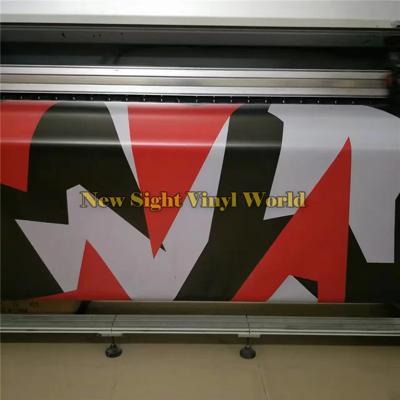 Элитная красная камуфляжная виниловая пленка для кузова автомобиля без