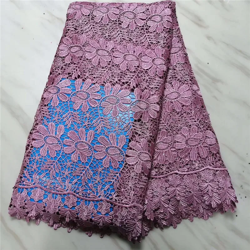 Африканский кружево на водорастворимой основе с швейцарским кружевным шнурком, последний нигерийский материал из кружева 2019 года, желтый белый.