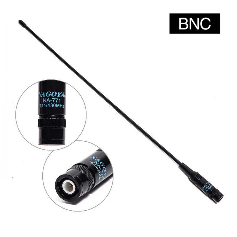 Двухдиапазонная UHF/VHF 144/430 мгц антенна Nagoya NA 771 BNC NA771 для двухсторонней рации YAESU ICOM