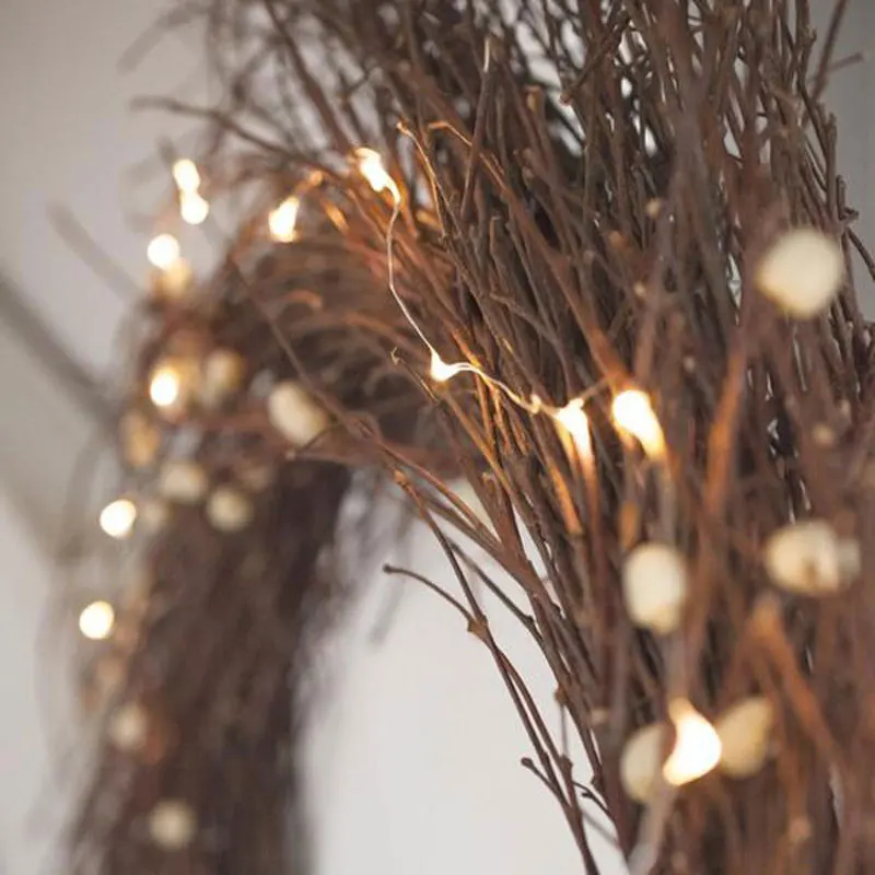 5 шт./лот светодиодная гирлянда с серебряной проволокой теплый белый синий