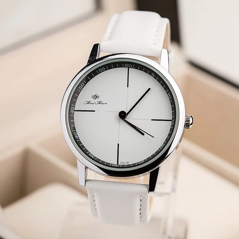 Новинка 2018 брендовые модные женские часы с кожаным ремешком наручные мужские