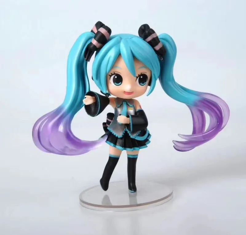 Qposket Cute Big Eyes Hatsune Miku Doll Crystal Kawaii Figures Models Toys | Игрушки и хобби