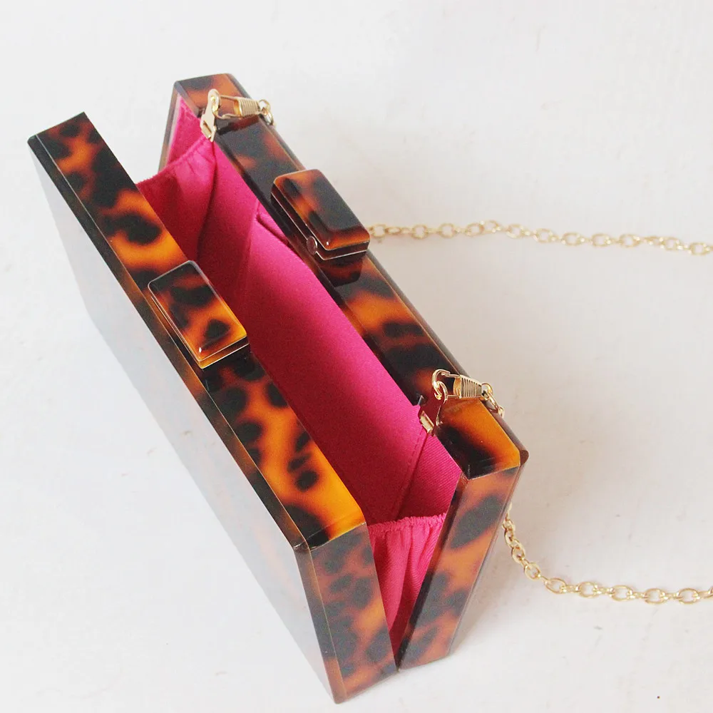 Чехол для макияжа Леопардовый цвет акриловый чехол макияжа|Косметички| |