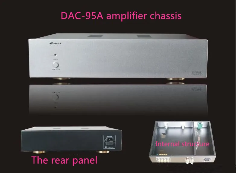 

DAC95-A standard chassis /Aluminum panels iron body chassis/Pre-amplifier chassis /amplifier chassis/AMP case Enclosure DIY box