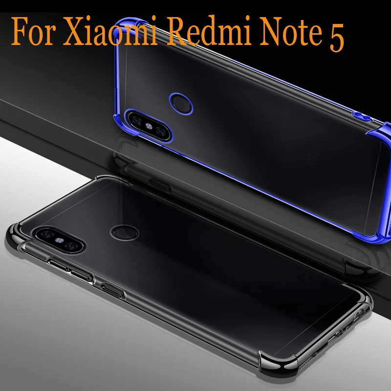 Прозрачный противоударный мягкий чехол с воздушной подушкой для Xiaomi Redmi Note 5